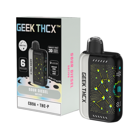 Geek THCX Pulse 6 Grams CB9A + THC-P Curve Screen Disposable Vape