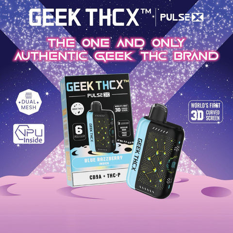 Geek THCX Pulse 6 Grams CB9A + THC-P Curve Screen Disposable Vape