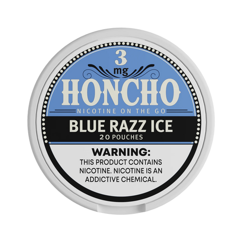 Blue Razz Ice Honcho Nicotine Pouches – 3mg