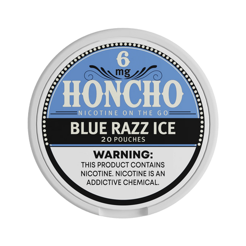 Blue Razz Ice Honcho Nicotine Pouches – 6mg