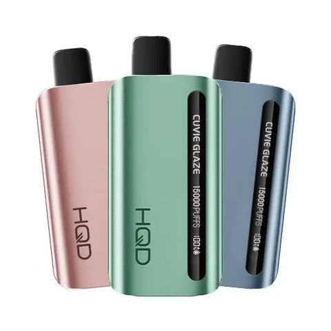 HQD Glaze 15000 Disposable Vape 10 Pack featuring a wide array of colors and flavors