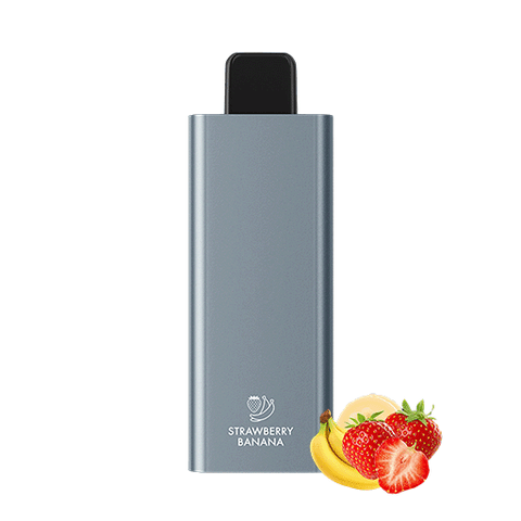 HQD Slick Strawberry Banana blends sweet strawberries and creamy bananas, creating a classic flavor in the HQD disposable vape collection.