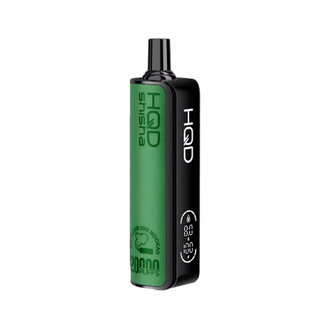 HQD Shisha 20K Double Apple flavor – a balanced fusion of sweet red and tart green apples.