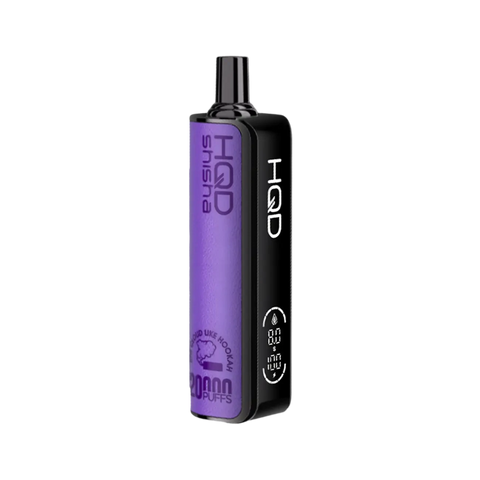 HQD Shisha 20K Grapey flavor – rich, juicy grape essence for a fruity vaping experience.