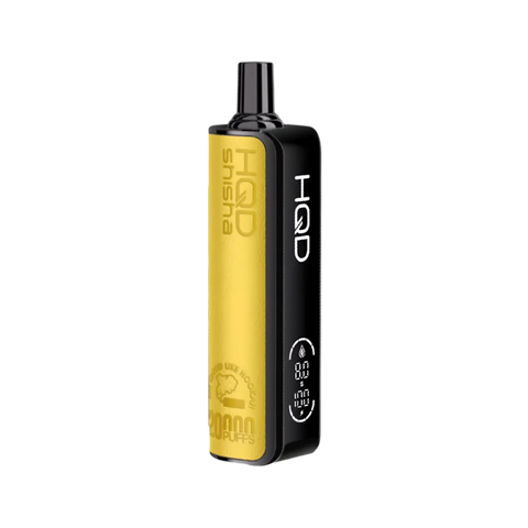 HQD Shisha 20K Lemon Mint flavor – zesty lemon combined with refreshing mint for a tangy sensation."