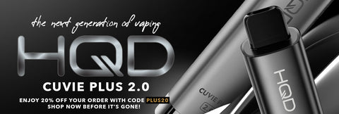 New HQD cuvie plus 2.0 20% off with code PLUS20