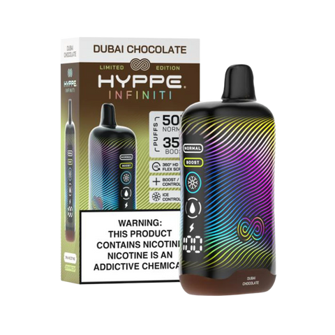 Dubai Chocolate – Dark Hyppe vape featuring chocolate dessert blend