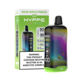 Sour Apple Freeze – Hyppe 50000 vape with green sour apple and menthol