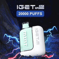 IGET SUN KP20000 disposable vape kit with 20,000 puffs, dual-tone design, and high-capacity performance