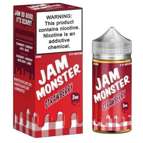 JAM MONSTER - STRAWBERRY 100ML - Vape City USA - Vaporizers & Electronic Cigarettes