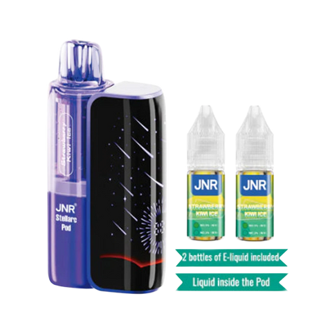 JNR Stellarc Kit 100K Vape in Strawberry Kiwi Ice flavor – fruity kiwi-strawberry fusion with menthol chill