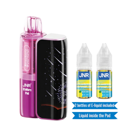 JNR Stellarc Kit 100K Vape in Strawberry Watermelon flavor – classic fruit duo in smart dual-pod vaping system
