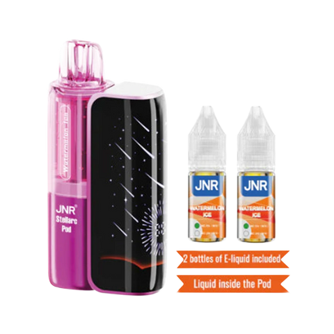 JNR Stellarc Kit 100K Vape in Watermelon Ice flavor – juicy watermelon taste with icy kick in 100k puff kit