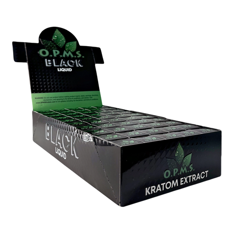 OPMS Black Liquid Kratom Shots - 50 Pack