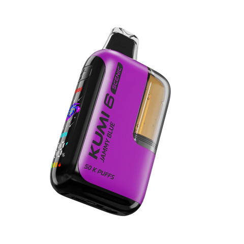 Kumi 6 Scenic 50k Vape in Jammy Blue flavor with blueberry jam taste