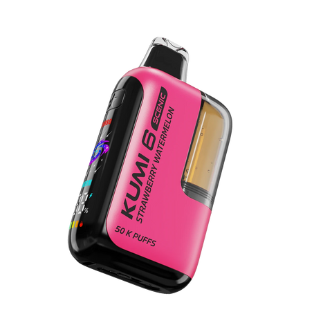 Kumi 6 Scenic 50k Vape in Strawberry Watermelon flavor with juicy fruit blend