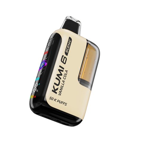 Kumi 6 Scenic 50k Vape in Vanilla Cola flavor with creamy soda taste