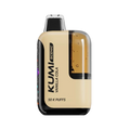 Kumi Scenic 50K Vape in Vanilla Cola flavor with nostalgic soda-inspired graphics and soft brown tones