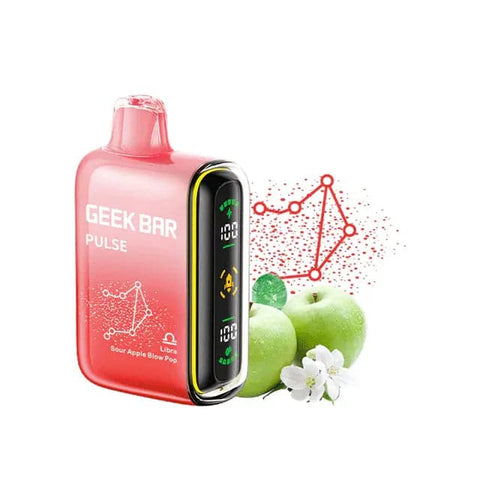 Sour Apple Blow Pop (Libra) - Geek Bar Pulse 15000 Disposable Vape - Vape City USA
