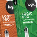 Logic Pro Capsules Tobacco Flavor – 2-Pack | 2.0% Nicotine Refill Pods for Logic Pro Kit