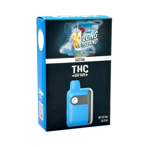 Long Island flavor - Cookies THC Vape Sativa, 5g disposable with THC-P and Delta-8 Live Rosin.
