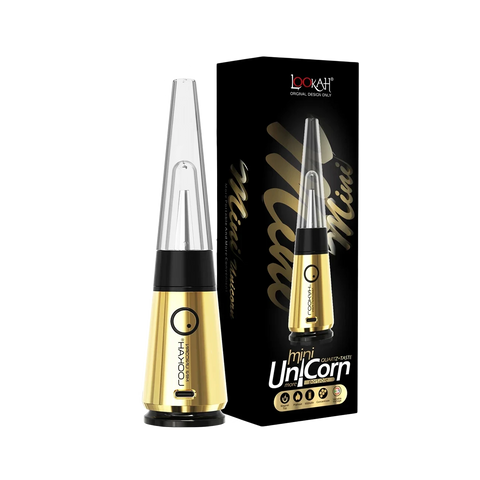 Lookah Unicorn Mini Electric Dab Rig in Gold color