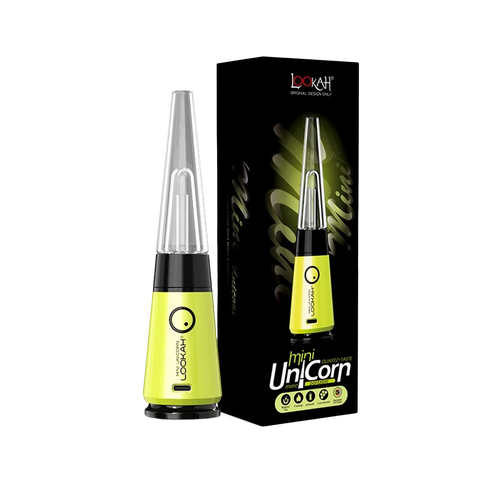 Lookah Unicorn Mini Electric Dab Rig in Neon Green color