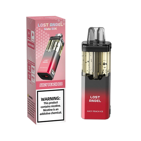 Lost Angel Mate 50K Puffs Pod Disposable Vape in Juicy Peach Ice flavor