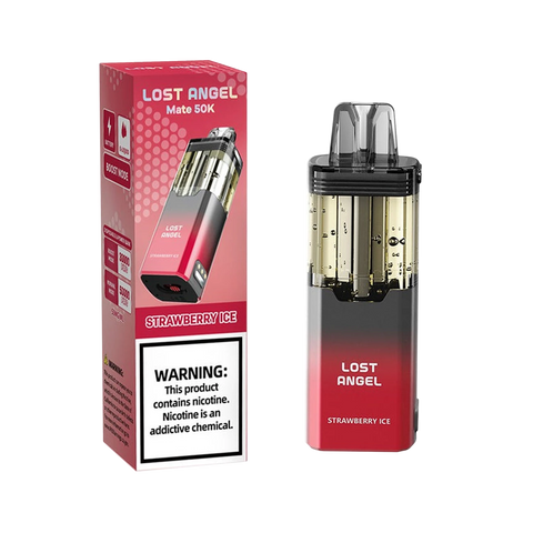 Lost Angel Mate 50K Puffs Pod Disposable Vape in Strawberry Ice flavor