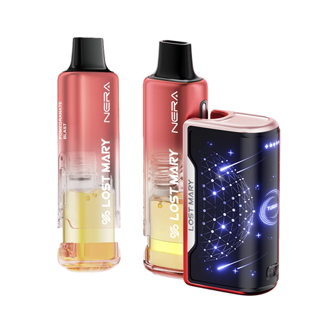 Pomegranate Blast Lost Mary NERA 70K Kit with Normal/Turbo Mode and flavor-rich mesh coils