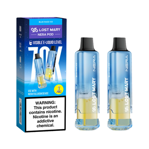 Blue Razz Ice – 35K Puff Pod with 5% Nicotine and Mesh Coil