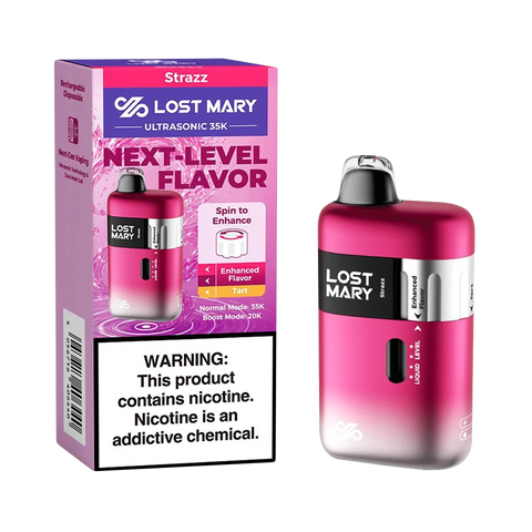 Lost Mary Ultrasonic Strazz Flavor - Strawberry Raspberry Icy Blend