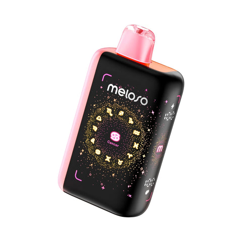 Geek Bar Meloso 30K Disposable Vape - Peach Strawmelon flavor for Cancer. Juicy peach and strawberry blend with up to 30,000 puffs.