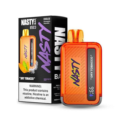 Dry Tobacco Flavor in Nasty Bar DX8.5i Disposable Vape
