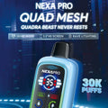 Nexa Pro 30K Disposable Vape with HD screen, rave lighting and 30000 puffs