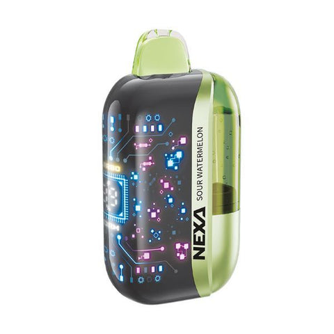 Sour Watermelon Nexa Ultra 5000 delivers juicy melon flavor with a tangy twist for a sweet and sour puff.