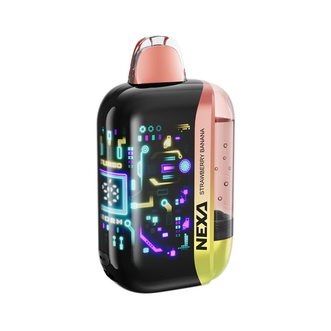 Nexa Ultra II Disposable Vape – Strawberry Banana flavor with dual vaping modes