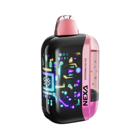 Nexa Ultra II Vape – Watermelon Ice flavor with crystal-clear tank system