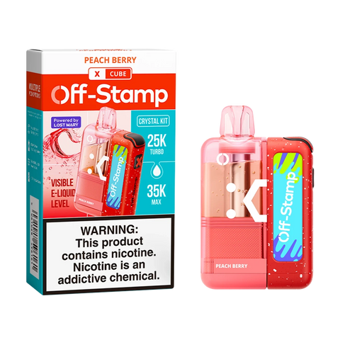 Peach Berry vape pod – juicy peach and berry fusion flavor