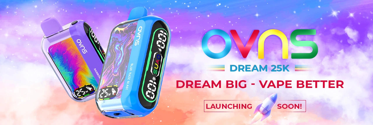 Discover the enchanting OVNS Dream 25K vape, featuring a sleek design and unparalleled performance. Experience a dreamy vaping sensation with OVNS, elevating your vaping experience to new heights.