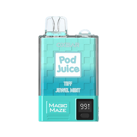 Tiff Jewel Mint cool flavor Oxbar Magic Maze Pro 10k.