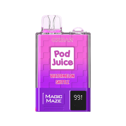 Watermelon Skittlz candy flavor Oxbar Magic Maze Pro 10k.