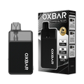 Oxbar Oxpod Elite Kit – Black Carbon finish, premium leather-textured vape with 8ml pod and 30W control.