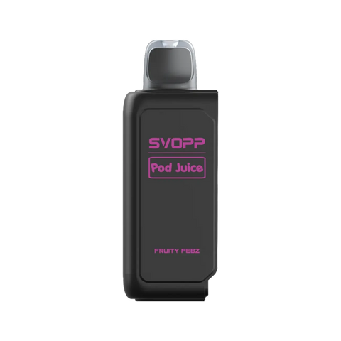 Oxbar Pod Juice SVOPP 30K vape flavor Fruity Pebz – sweet and colorful rainbow cereal-inspired taste.