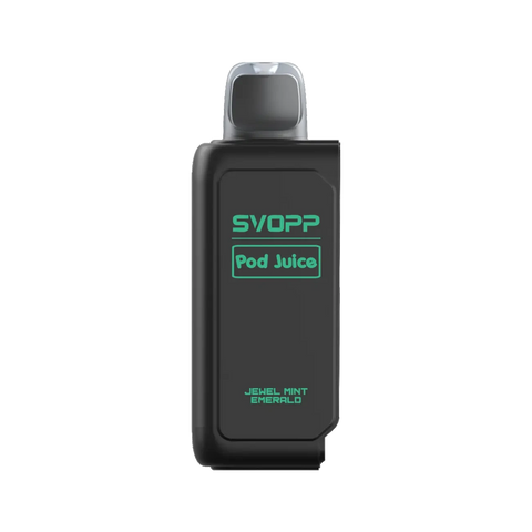 Oxbar Pod Juice SVOPP 30K (POD) vape flavor Jewel Mint Emerald – cool, minty vape with a smooth finish.