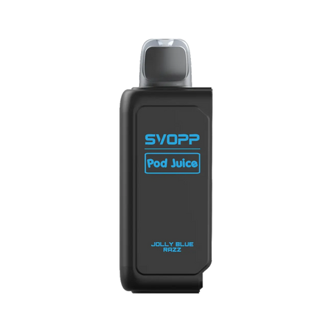 Oxbar Pod Juice SVOPP 30K (POD) disposable vape flavor Jolly Blue Razz – tangy blue raspberry candy with fruity undertones.