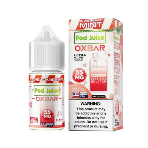 Jewel Cane Mint by Oxbar x Pod Juice – refreshing peppermint synthetic nicotine salt e-liquid