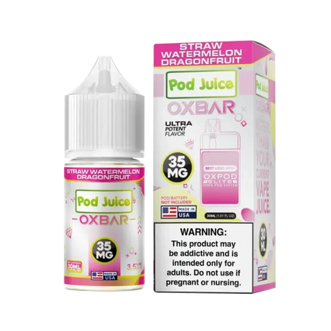 Strawberry Orange Pop Ice by Oxbar x Pod Juice – citrus and berry blend vape juice with menthol