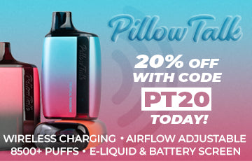Pillow Talk 8500 PUFFS Wireless Charging 20% off with code PT20
