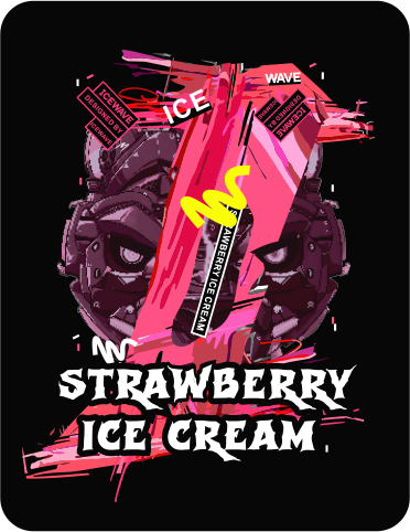 Strawberry Ice Cream - Icewave X8500 Disposable Vape - Vape City USA